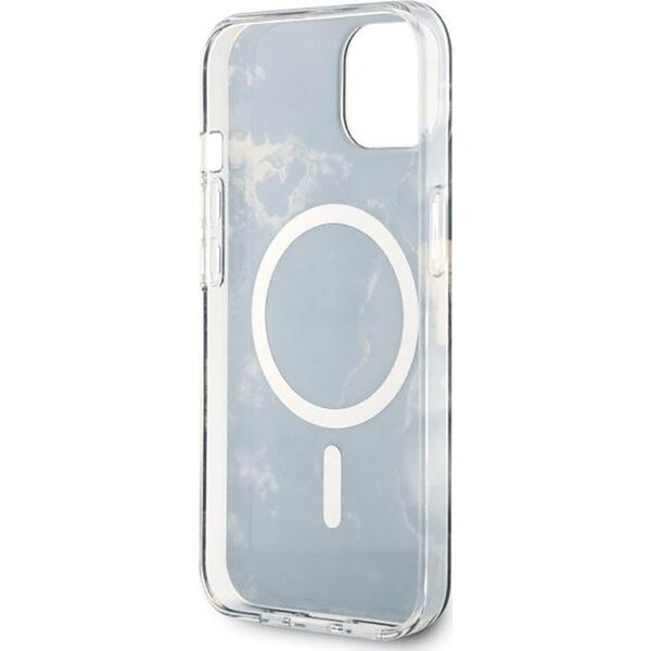 Guess Guess Golden Marble MagSafe - Etui iPhone 14 (Czarny)