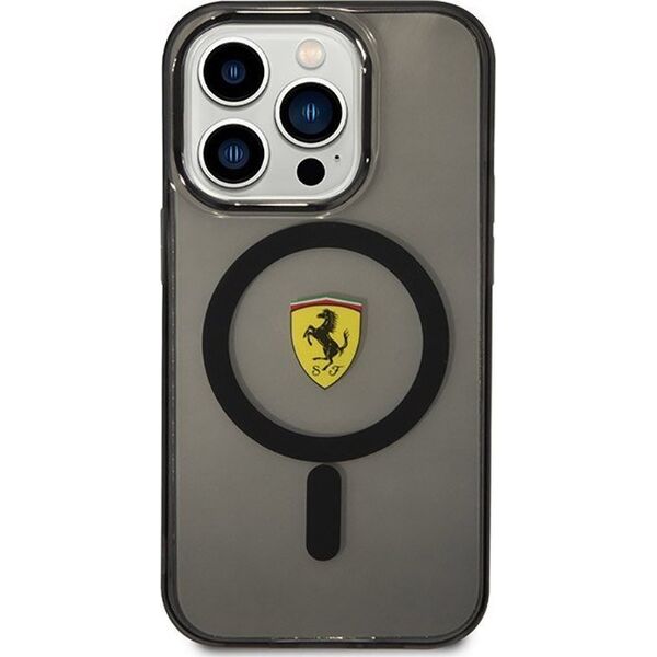 Ferrari Ferrari Translucent MagSafe - Etui iPhone 14 Pro (Czarny)
