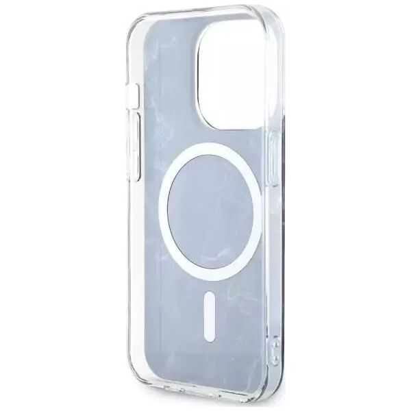 Guess Etui na telefon Guess GUHMP14LPCUMAK do Apple iPhone 14 Pro 6.1" czarny/black hardcase Marble MagSafe