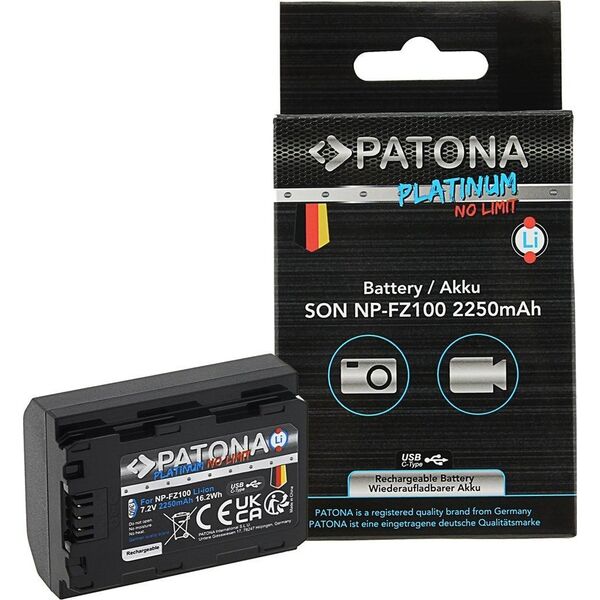 Akumulator Patona Akumulator Patona Platinum NP-FZ100 z USB-C do Sony