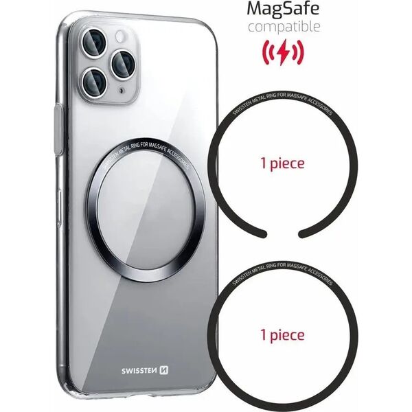 Swissten Swissten Podkładki Metalowe do ETUI MagSafe Zestaw