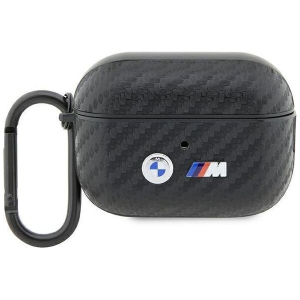 BMW BMW BMAP2WMPUCA2 AirPods Pro 2 gen cover czarny/black Carbon Double Metal Logo
