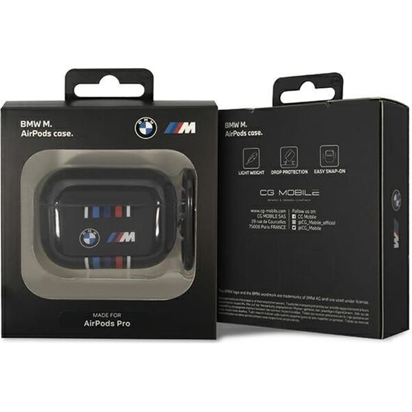 BMW BMW BMAP22SWTK AirPods Pro cover czarny/black Multiple Colored Lines