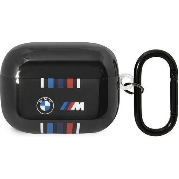 BMW BMW BMAP22SWTK AirPods Pro cover czarny/black Multiple Colored Lines