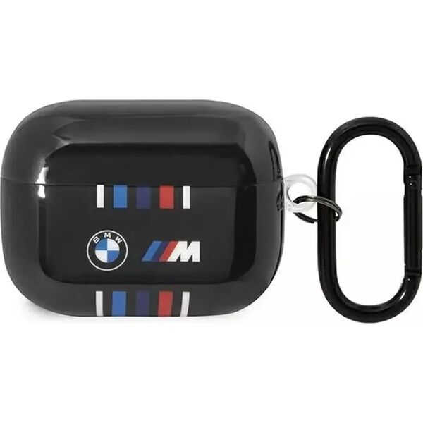 BMW BMW BMAP22SWTK AirPods Pro cover czarny/black Multiple Colored Lines