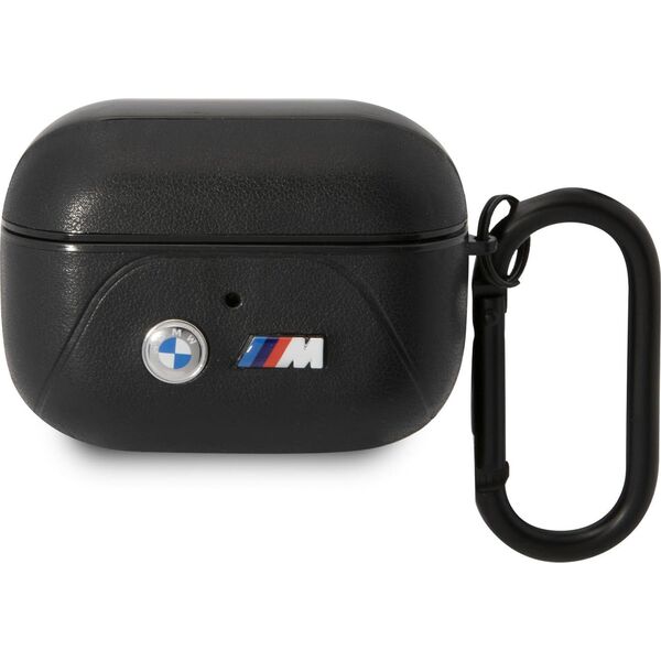 BMW BMW BMAP22PVTK AirPods Pro cover czarny/black Leather Curved Line
