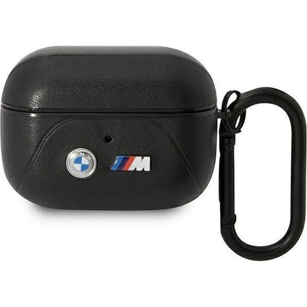 BMW BMW BMAP22PVTK AirPods Pro cover czarny/black Leather Curved Line