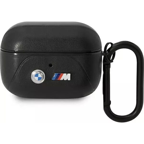 BMW BMW BMAP22PVTK AirPods Pro cover czarny/black Leather Curved Line