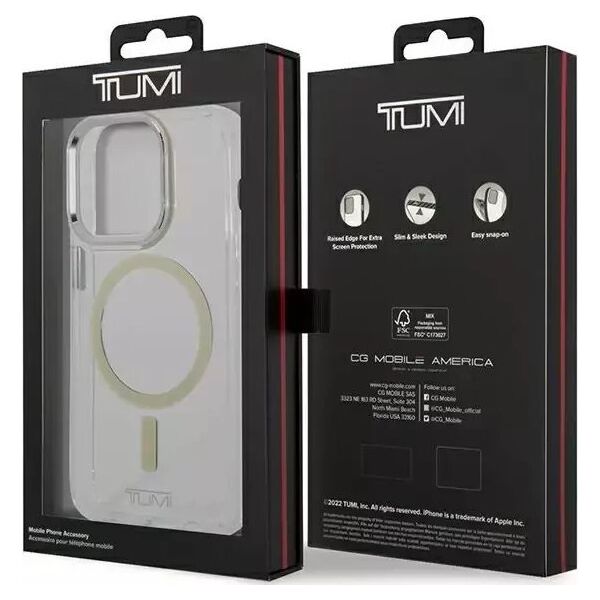 4kom.pl Etui na telefon Tumi Transparent MagSafe harrdcase do iPhone 14 Pro przezroczysty/clear