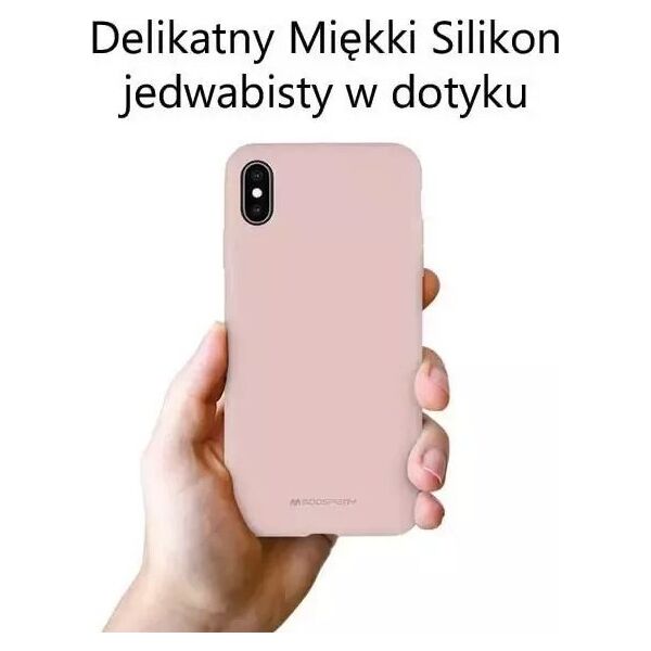4kom.pl Etui na telefon Mercury Silicone do iPhone 14 Pro Max różowo-piaskowy/pink-sand