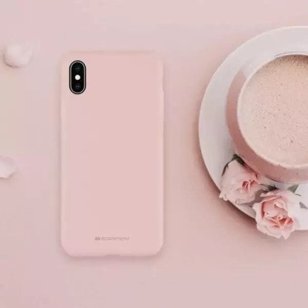 4kom.pl Etui na telefon Mercury Silicone do iPhone 14 Pro Max różowo-piaskowy/pink-sand