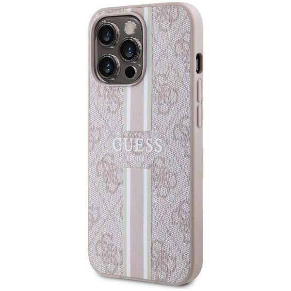 Guess Etui Guess GUHMP13LP4RPSP Apple iPhone 13/13 Pro różowy/pink hardcase 4G Printed Stripes MagSafe