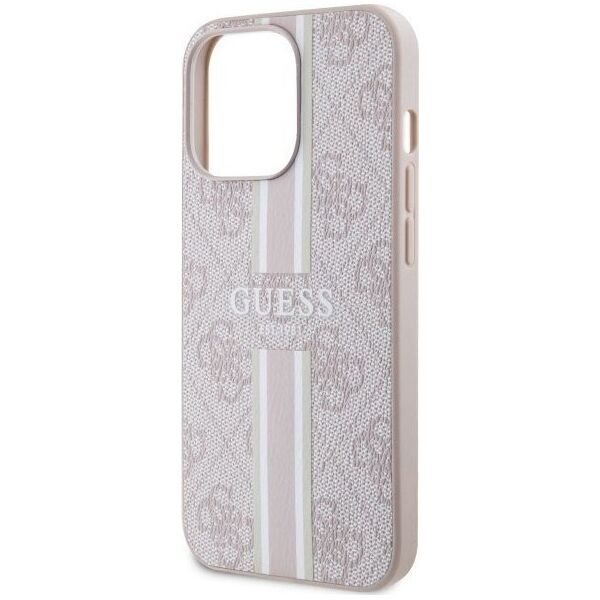 Guess Etui Guess GUHMP13LP4RPSP Apple iPhone 13/13 Pro różowy/pink hardcase 4G Printed Stripes MagSafe