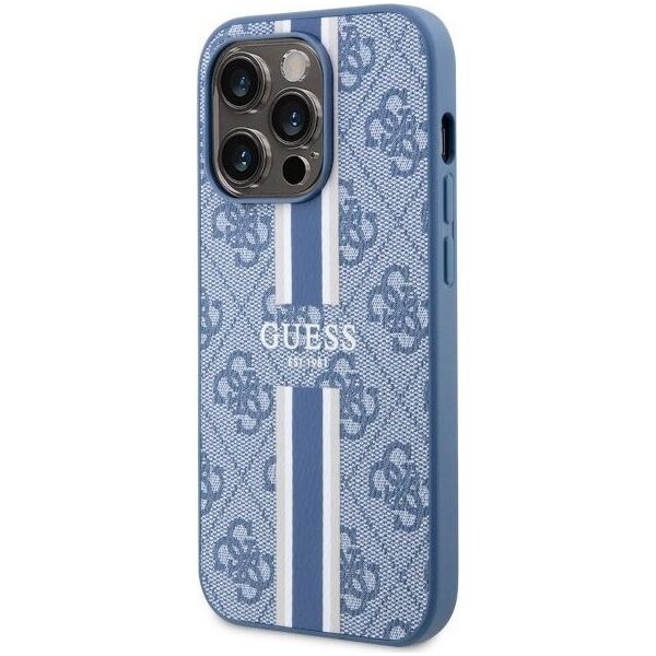 Guess Etui Guess GUHMP14LP4RPSB Apple iPhone 14 Pro niebieski/blue hardcase 4G Printed Stripes MagSafe