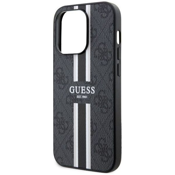 Guess Etui Guess GUHMP14LP4RPSK Apple iPhone 14 Pro czarny/black hardcase 4G Printed Stripes MagSafe