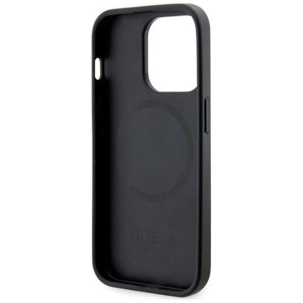 Guess Etui Guess GUHMP14LP4RPSK Apple iPhone 14 Pro czarny/black hardcase 4G Printed Stripes MagSafe