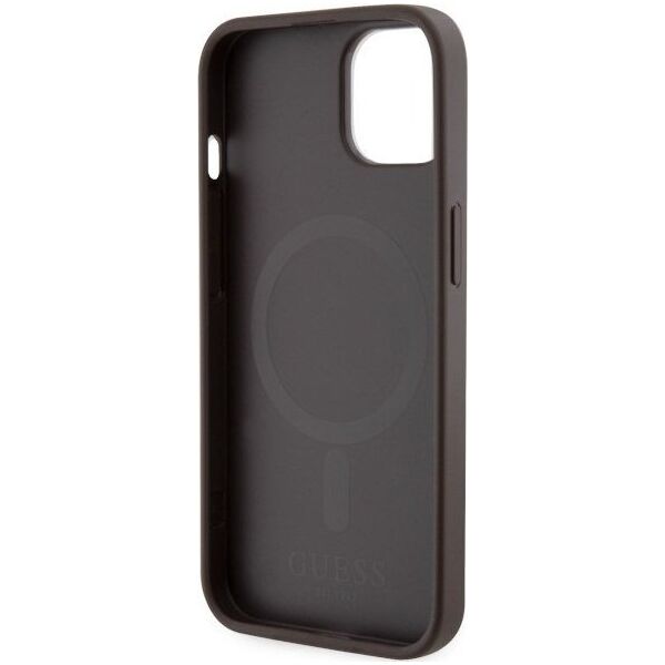 Guess Etui Guess GUHMP14MHGCFSEW Apple iPhone 14 Plus brązowy/brown hard case GCube Stripes MagSafe