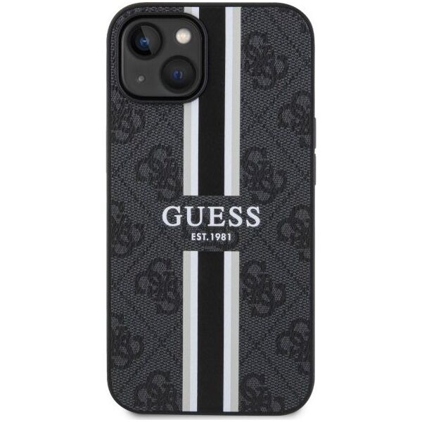 Guess Etui Guess GUHMP14SP4RPSK Apple iPhone 14 czarny/black hardcase 4G Printed Stripes MagSafe