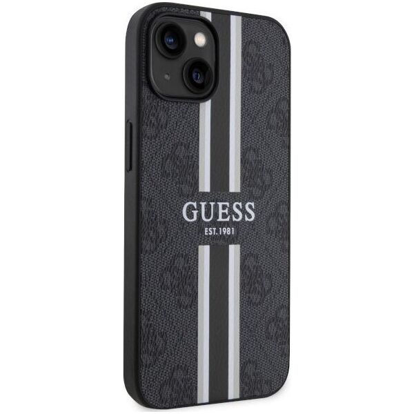Guess Etui Guess GUHMP14SP4RPSK Apple iPhone 14 czarny/black hardcase 4G Printed Stripes MagSafe