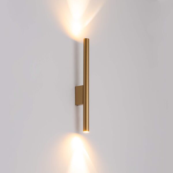 Kinkiet Nowodvorski Nowoczesna lampa ścienna Laser 10562 Nowodvorski złota tuba do sypialni