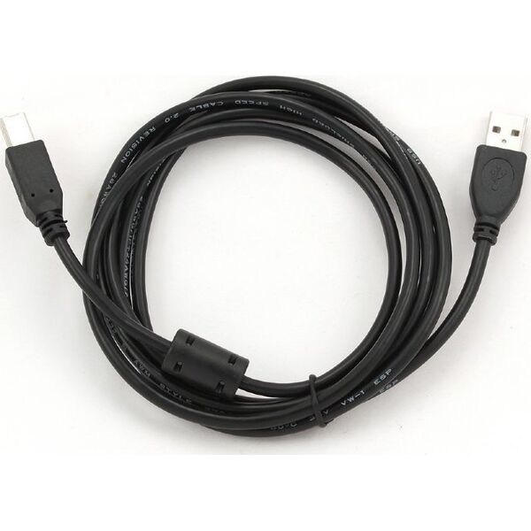 Kabel USB Cablexpert USB-A - USB-B 1.5 m Czarny (CCFB-USB2-AMBM-1.5M)