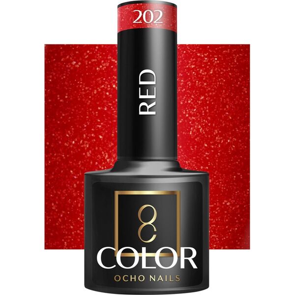 Activeshop OCHO NAILS Lakier hybrydowy red 202 -5 g