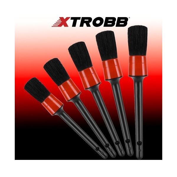 Iso Trade Pędzle detailingowe + ściereczka Xtrobb 21449