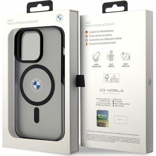 BMW Etui BMW BMHMP14LDSLK Apple iPhone 14 Pro czarny/black hardcase Signature MagSafe