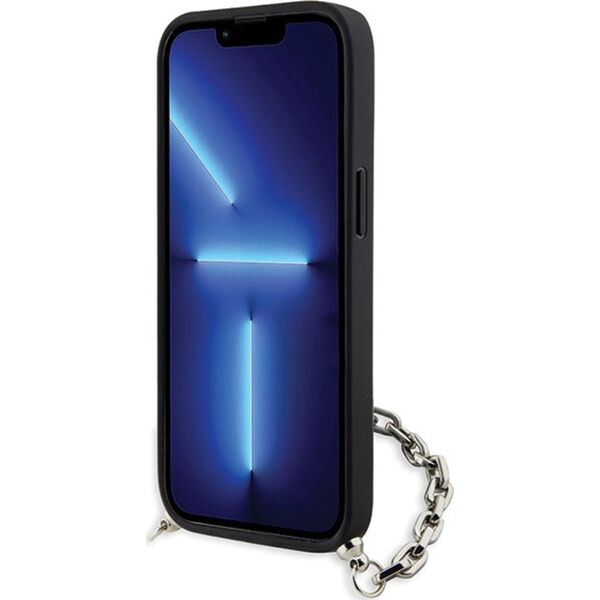 Karl Lagerfeld Etui Karl Lagerfeld KLHCP14SSACKLHPK Apple iPhone 14 czarny/black hardcase Saffiano Monogram Chain