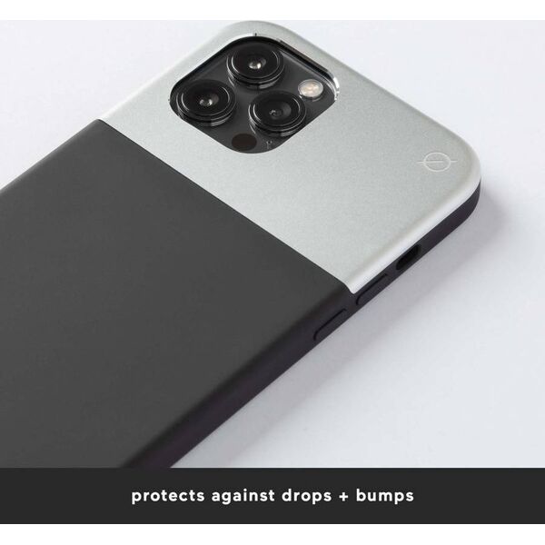 Atom Studios ATOM STUDIOS ETUI SPLIT SILICONE MAGSAFE IPHONE 12 / 12 PRO BLACK CARBON