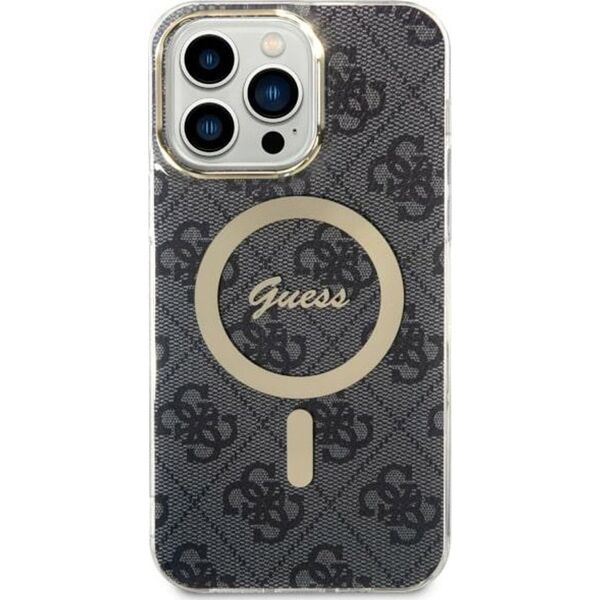 Guess Etui Guess GUHMS23SH4STK Samsung Galaxy S23 czarny/black hardcase 4G MagSafe