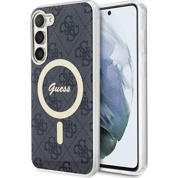 Guess Etui Guess GUHMS23MH4STK Samsung Galaxy S23+ Plus czarny/black hardcase 4G MagSafe