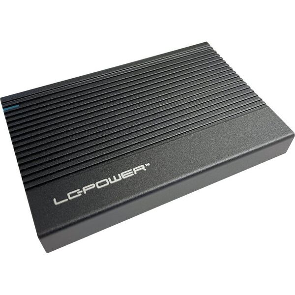 Dysk zewnętrzny HDD LC-Power HDD ACC LC-Power LC-25U3-C Black 2,5 USB-C 3.2