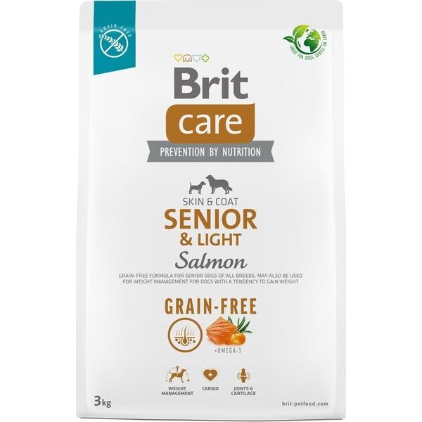 Brit BRIT CARE Dog Grain-free Senior & Light Salmon 3kg