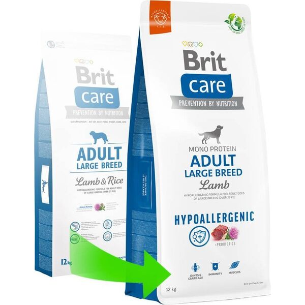 Brit Care Dog Hypoallergenic Adult Large Breed Lamb - 12KG