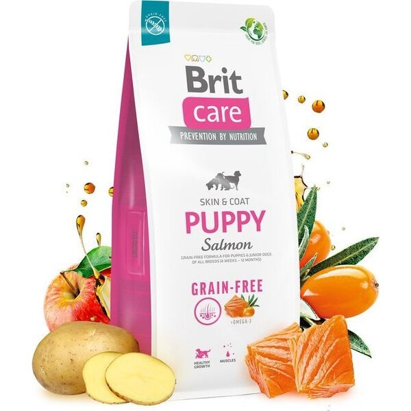 Brit Care Dog Grain-free Puppy Salmon - 12KG