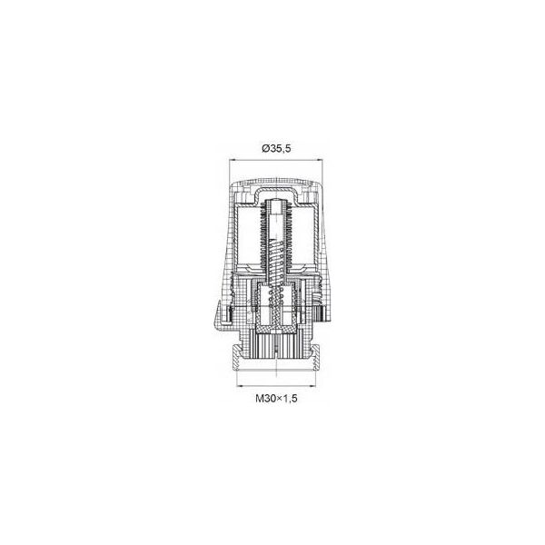 Invena Invena głowica termostatyczna MINI 2 PROV CD-74-015