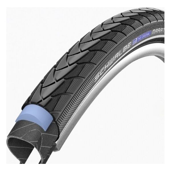 Schwalbe Opona Tire 28" Marathon Plus HS 348, Perf Wired 40-622 Black-Reflex