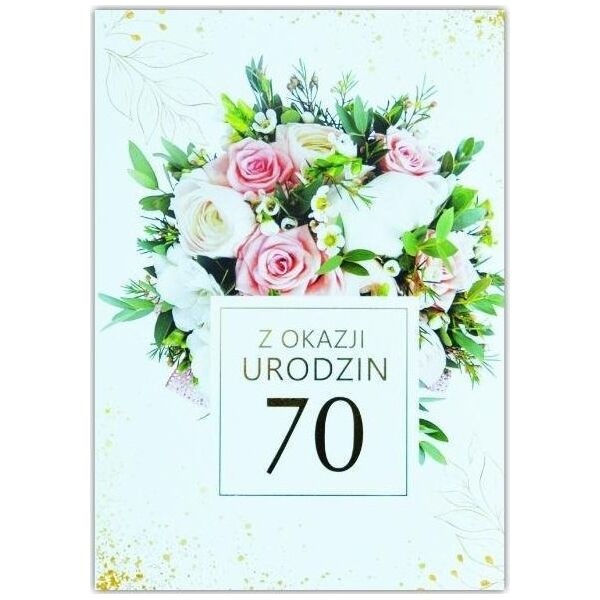 Trend Kartka okolicznościowa Urodziny 70