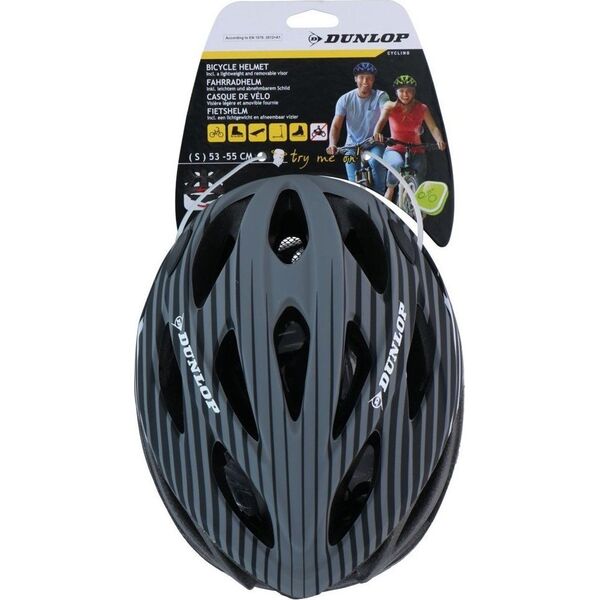 Dunlop KASK ROWEROWY REGULOWANY DUNLOP R.S SZARY