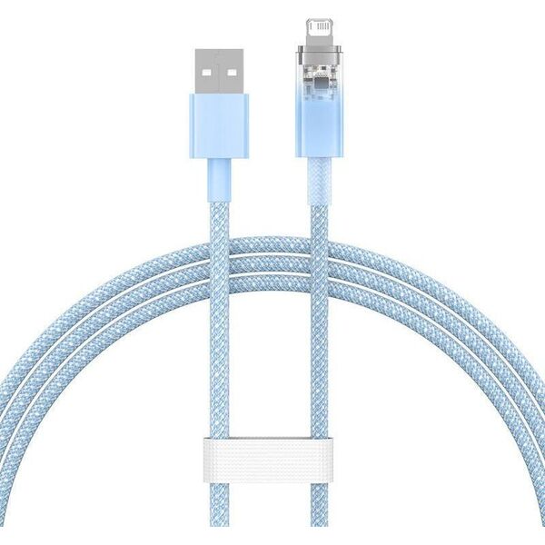 Kabel USB Baseus USB-A - Lightning 1 m Niebieski (CATS010003)