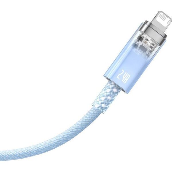 Kabel USB Baseus USB-A - Lightning 1 m Niebieski (CATS010003)