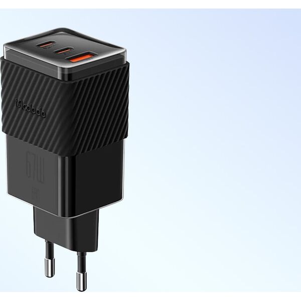 Ładowarka Mcdodo Ładowarka sieciowa GaN 65W Mcdodo CH-1501 2x USB-C, USB-A (czarna)