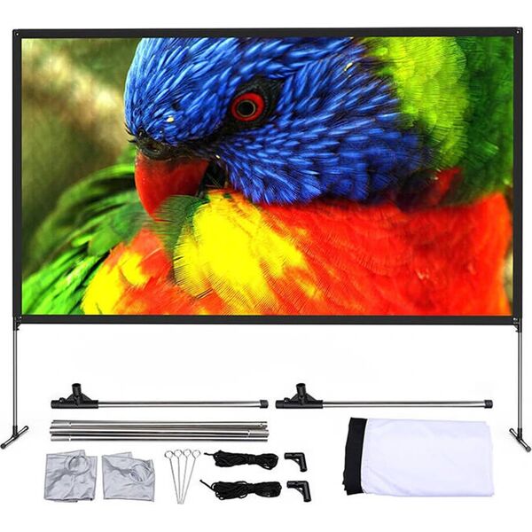 Ekran do projektora Blitzwolf Przenośny ekran projekcyjny BlitzWolf BW-VS6 80"/100"