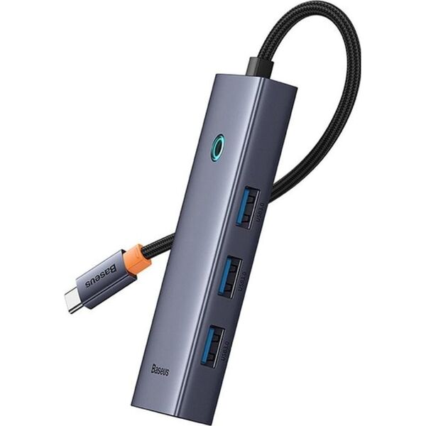 HUB USB Baseus Hub 5w1 Baseus UltraJoy 5-Port (1xHDMI4K@30Hz + 4xUSB 3.0) Szary