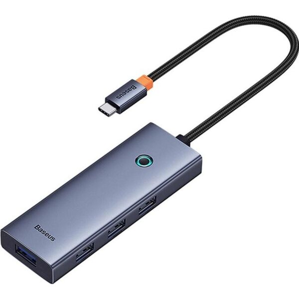 HUB USB Baseus Hub 5w1 Baseus UltraJoy 5-Port (1xHDMI4K@30Hz + 4xUSB 3.0) Szary