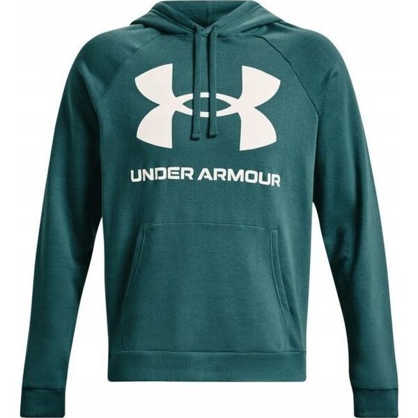 Under Armour Bluza męska Under Armour Rival Fleece Big Logo HD zielona 1357093 722 L