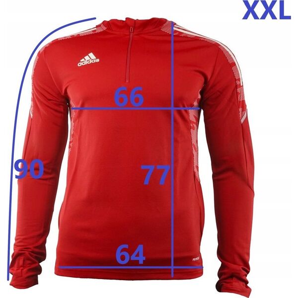 Adidas Bluza męska adidas Condivo 21 Training Top Primeblue czerwona GH7155 S