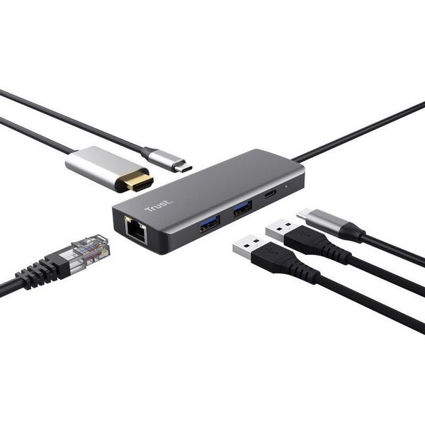 Stacja/replikator Trust Multi-port USB-C (24968)