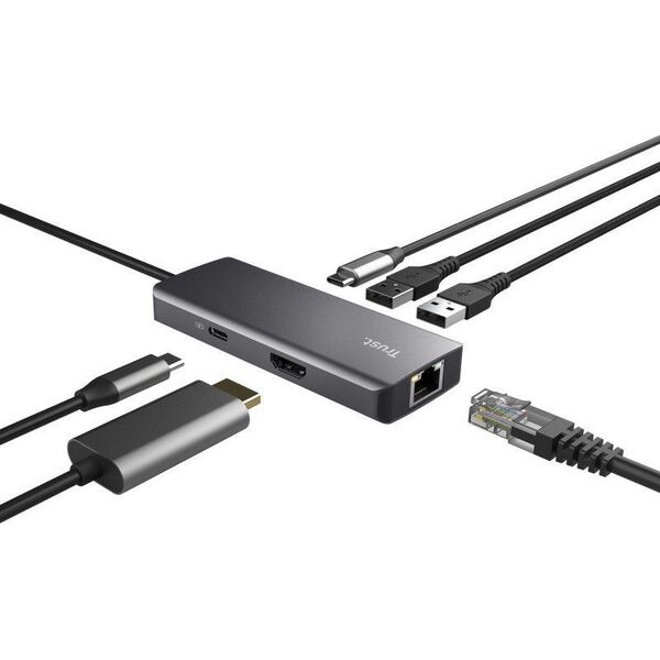 Stacja/replikator Trust Multi-port USB-C (24968)